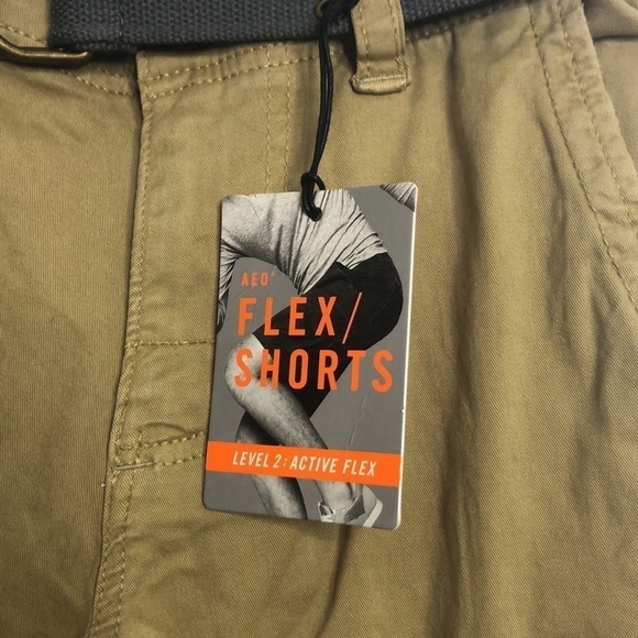American Eagle Outfitters Flex Shorts Cargo Tan 26 - Picture 2 of 5